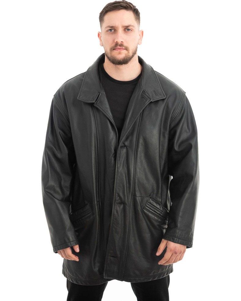  Γνήσιο Ανδρικό Δερμάτινο Μπουφάν - Z657