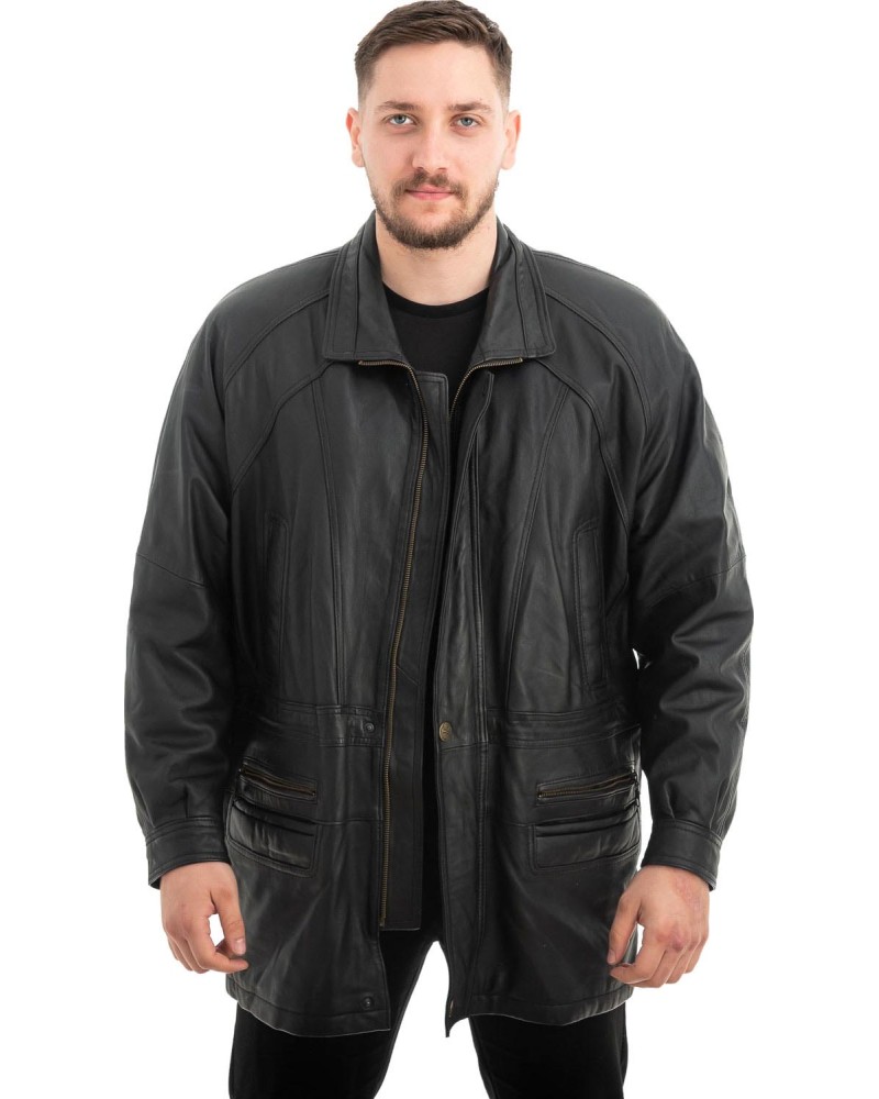  Γνήσιο Ανδρικό Δερμάτινο Μπουφάν - Z679