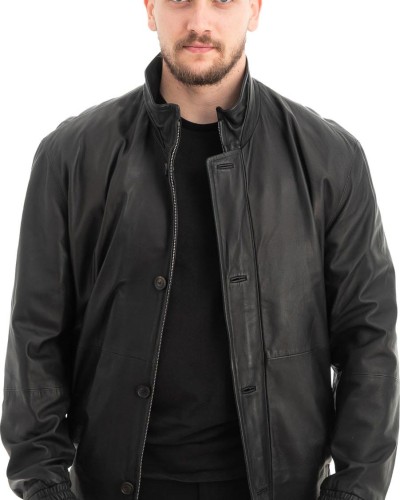  Γνήσιο Ανδρικό Δερμάτινο Μπουφάν - Z680