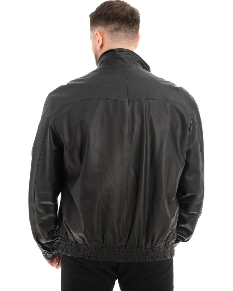  Γνήσιο Ανδρικό Δερμάτινο Μπουφάν - Z680