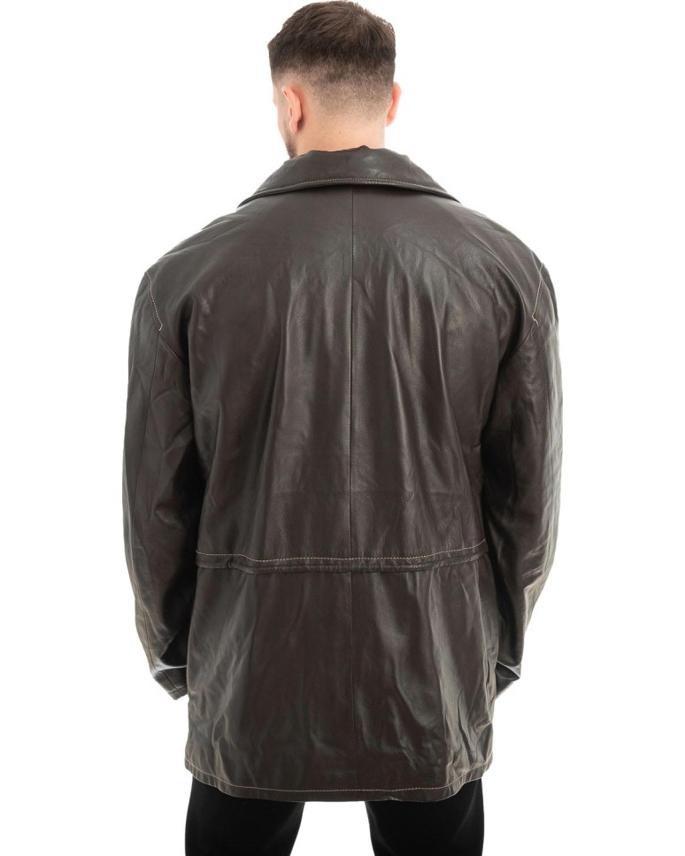  Γνήσιο Ανδρικό Δερμάτινο Μπουφάν - Z685