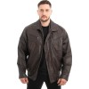  Γνήσιο Ανδρικό Δερμάτινο Μπουφάν - Z689