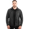  Γνήσιο Ανδρικό Δερμάτινο Μπουφάν - Z691