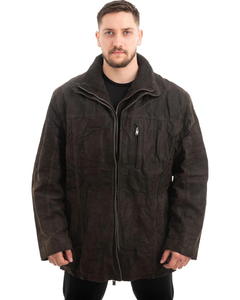  Γνήσιο Ανδρικό Δερμάτινο Μπουφάν - Z692
