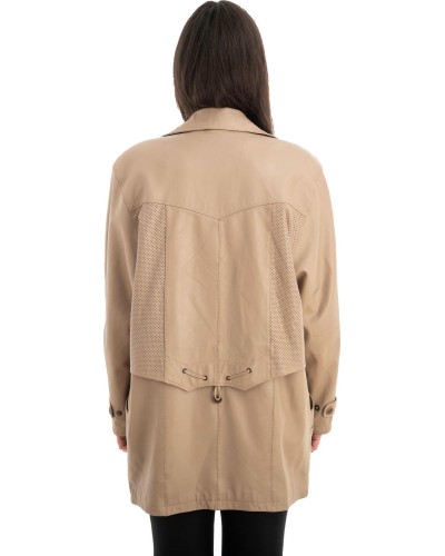 Γνήσιο Γυναικέιο Δερμάτινο Μπουφάν - Z695