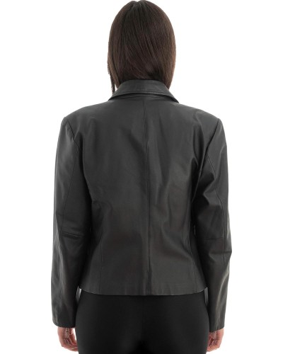 Γνήσιο Γυναικέιο Δερμάτινο Μπουφάν - Z700