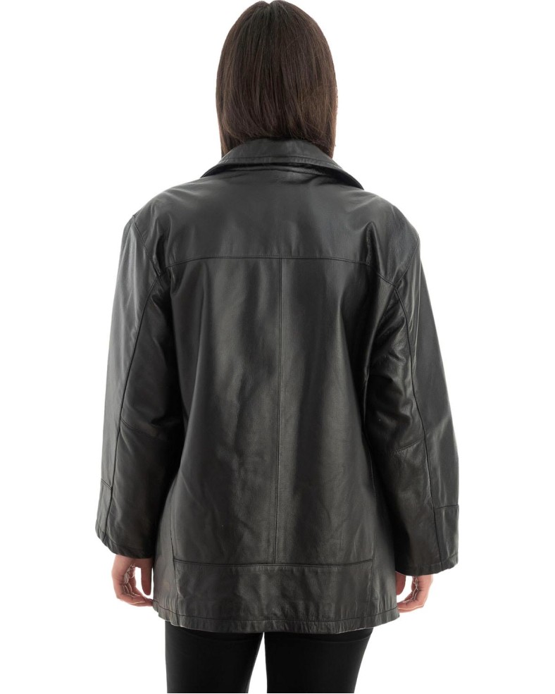 Γνήσιο Γυναικέιο Δερμάτινο Μπουφάν - Z702