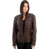 Γνήσιο Γυναικέιο Δερμάτινο Μπουφάν - Z705