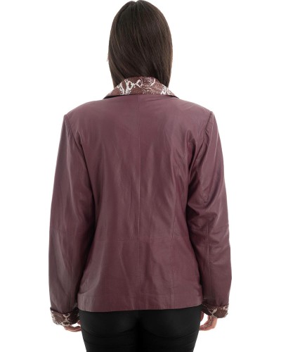 Γνήσιο Γυναικέιο Δερμάτινο Σακάκι - Z708