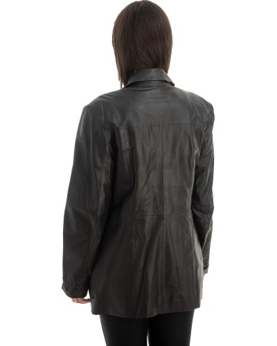 Γνήσιο Γυναικέιο Δερμάτινο Σακάκι - Z713