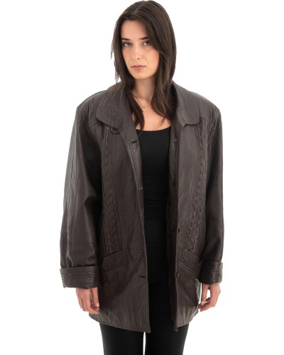 Γνήσιο Γυναικέιο Δερμάτινο Σακάκι - Z714