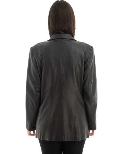 Γνήσιο Γυναικέιο Δερμάτινο Σακάκι - Z716