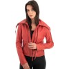 Γνήσιο Γυναικέιο Δερμάτινο Μπουφάν - Z721