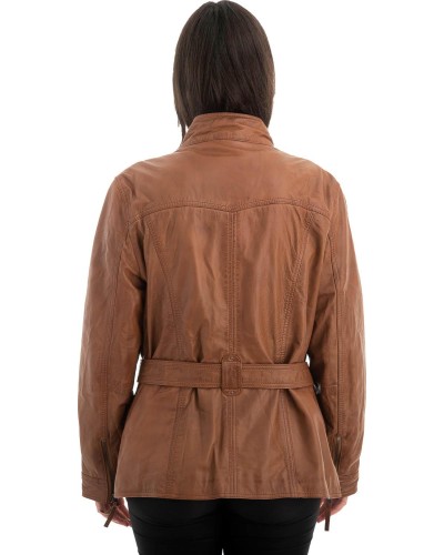 Γνήσιο Γυναικέιο Δερμάτινο Μπουφάν - Z723