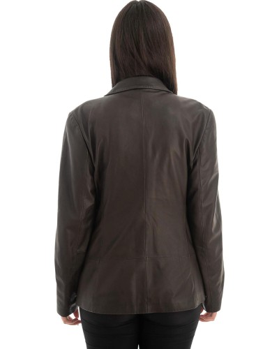 Γνήσιο Γυναικέιο Δερμάτινο Σακάκι - Z729