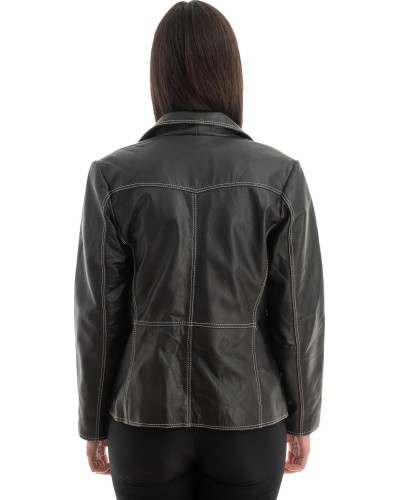 Γνήσιο Γυναικέιο Δερμάτινο Σακάκι - Z732