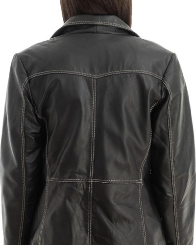 Γνήσιο Γυναικέιο Δερμάτινο Σακάκι - Z732