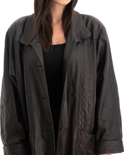 Γνήσιο Γυναικέιο Δερμάτινο Σακάκι - Z742