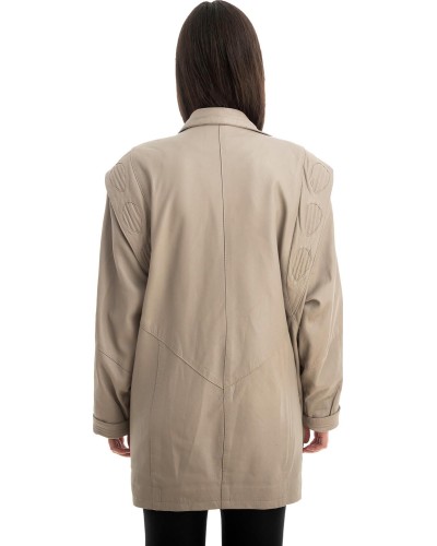 Γνήσιο Γυναικέιο Δερμάτινο Μπουφάν - Z743