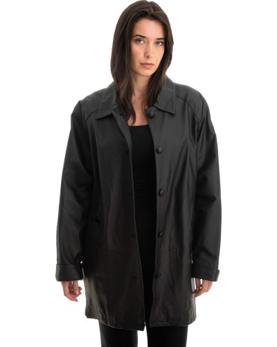 Γνήσιο Γυναικέιο Δερμάτινο Σακάκι - Z749