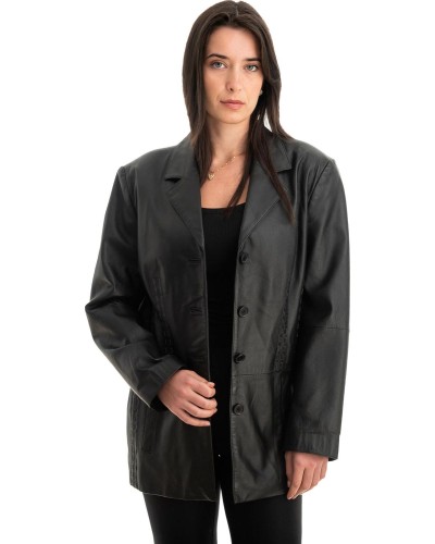 Γνήσιο Γυναικέιο Δερμάτινο Σακάκι - Z750
