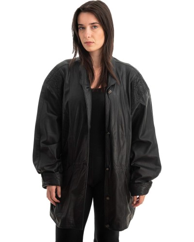 Γνήσιο Γυναικέιο Δερμάτινο Μπουφάν - Z754