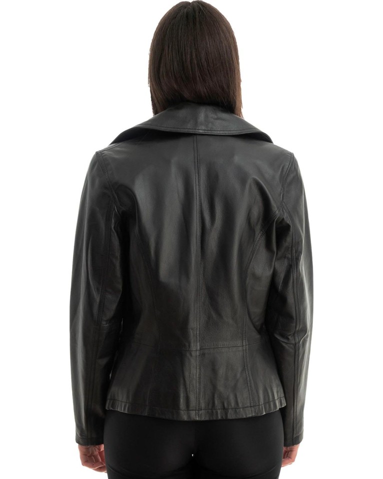 Γνήσιο Γυναικέιο Δερμάτινο Μπουφάν - Z755