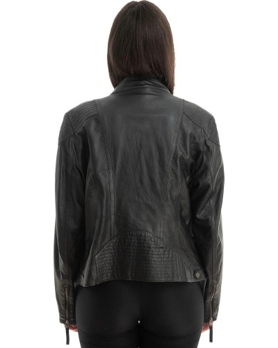 Γνήσιο Γυναικέιο Δερμάτινο Μπουφάν - Z757