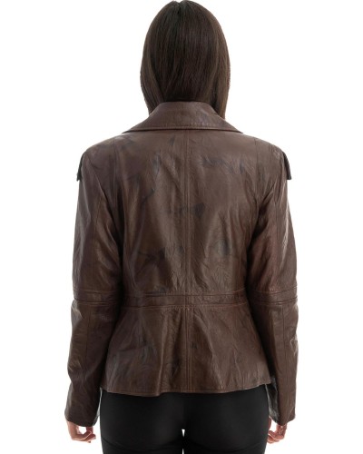 Γνήσιο Γυναικέιο Δερμάτινο Μπουφάν - Z765