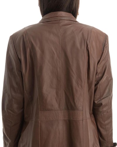 Γνήσιο Γυναικέιο Δερμάτινο Σακάκι - Z766