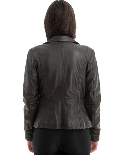 Γνήσιο Γυναικέιο Δερμάτινο Μπουφάν - Z768