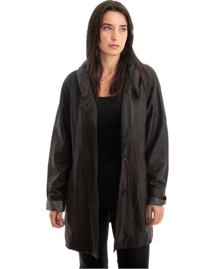 Γνήσιο Γυναικέιο Δερμάτινο Μπουφάν - Z769