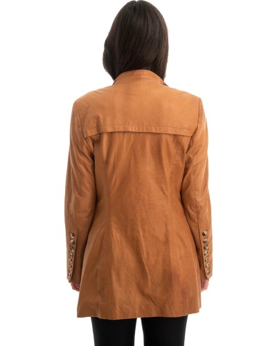 Γνήσιο Γυναικέιο Δερμάτινο Σακάκι - Z770