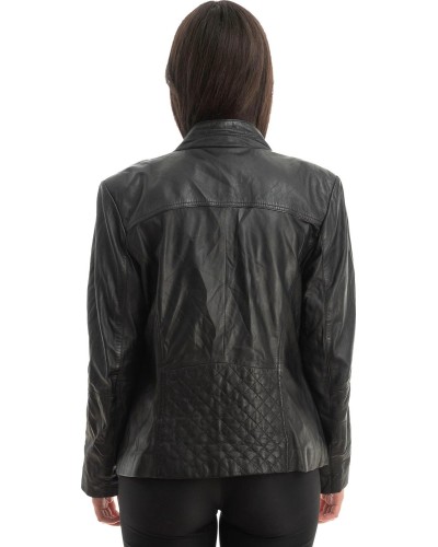 Γνήσιο Γυναικέιο Δερμάτινο Μπουφάν - Z771