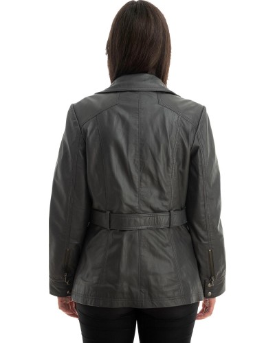 Γνήσιο Γυναικέιο Δερμάτινο Μπουφάν - Z773