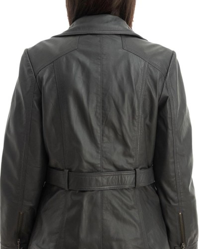 Γνήσιο Γυναικέιο Δερμάτινο Μπουφάν - Z773