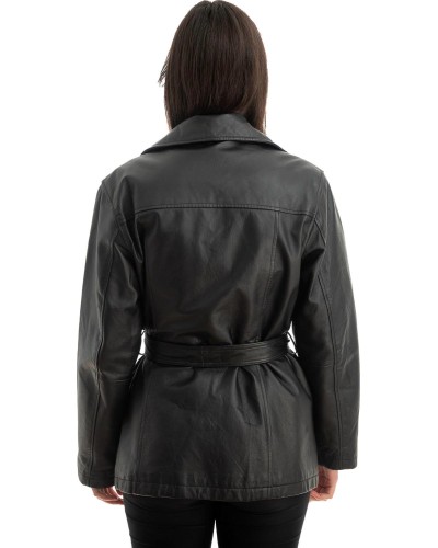 Γνήσιο Γυναικέιο Δερμάτινο Μπουφάν - Z774