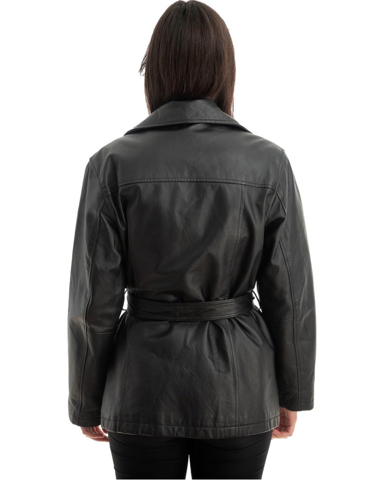 Γνήσιο Γυναικέιο Δερμάτινο Μπουφάν - Z774