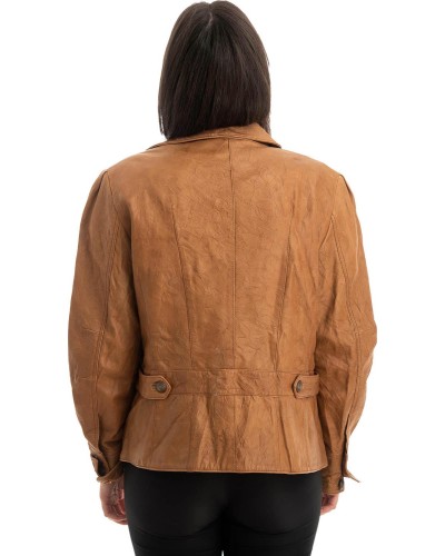 Γνήσιο Γυναικέιο Δερμάτινο Σακάκι - Z776