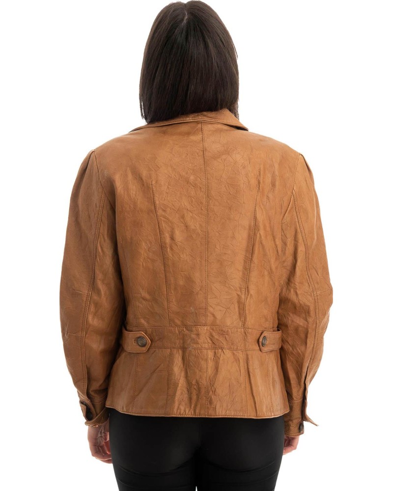 Γνήσιο Γυναικέιο Δερμάτινο Σακάκι - Z776