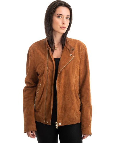 Γνήσιο Γυναικέιο Δερμάτινο Μπουφάν - Z778