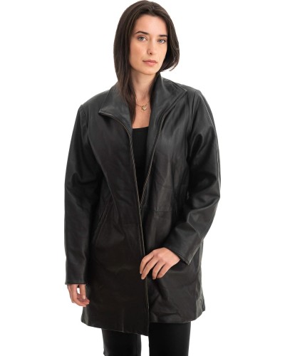 Γνήσιο Γυναικέιο Δερμάτινο Μπουφάν - Z783