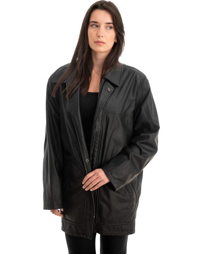 Γνήσιο Γυναικέιο Δερμάτινο Μπουφάν - Z794