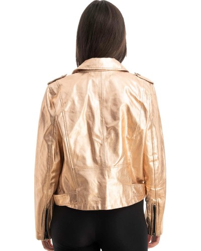 Γνήσιο Γυναικέιο Δερμάτινο Μπουφάν - Z795