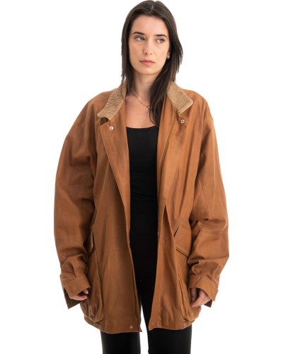 Γνήσιο Γυναικέιο Δερμάτινο Μπουφάν - Z796