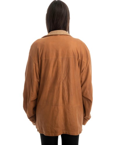 Γνήσιο Γυναικέιο Δερμάτινο Μπουφάν - Z796