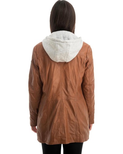 Γνήσιο Γυναικέιο Δερμάτινο Μπουφάν - Z797