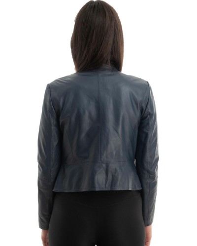 Γνήσιο Γυναικέιο Δερμάτινο Μπουφάν - Z798