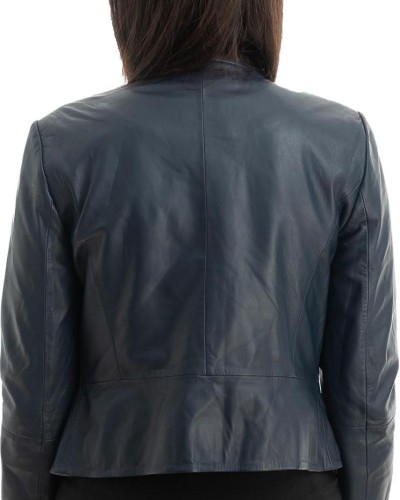 Γνήσιο Γυναικέιο Δερμάτινο Μπουφάν - Z798