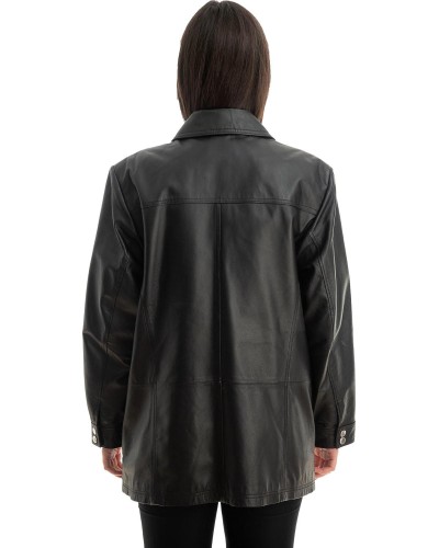 Γνήσιο Γυναικέιο Δερμάτινο Μπουφάν - Z799